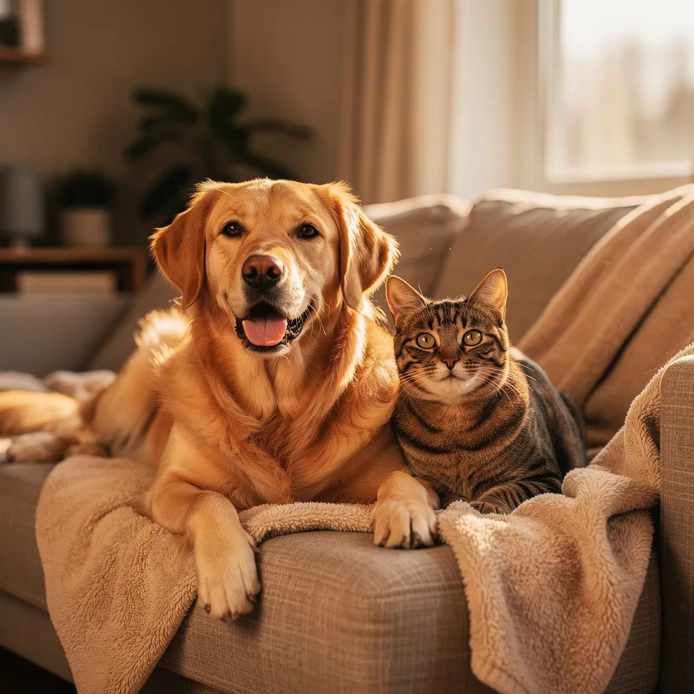A dog and cat lying together — Aww That Face is for all pet parents